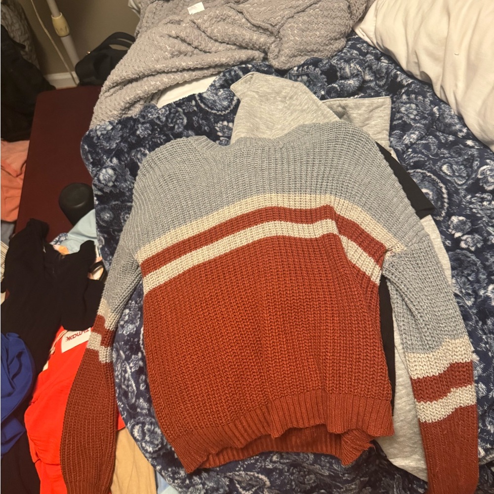 Colorblock Knit Sweater